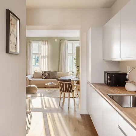 公寓 Dinbnb Gruenerlokka I 2-bedroom With Double Queen & Balcony 奥斯陆