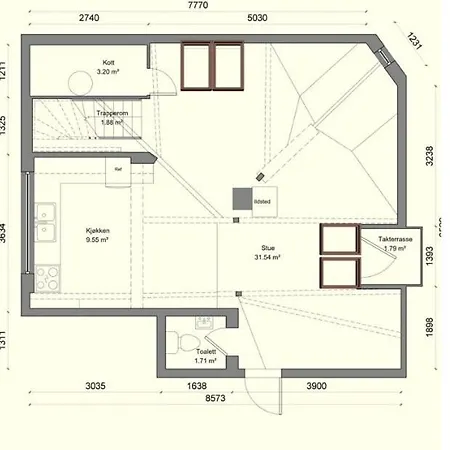 Super 2 Story Penthouse, 3 Bedroom 104m2 Apartament *