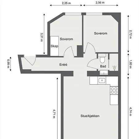 Hegdehaugsveien 1 Apartmán