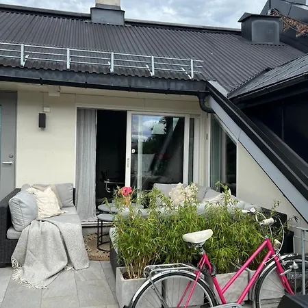 Apartman Sentral Loftsleilighet Med Solfylt Utetplass *