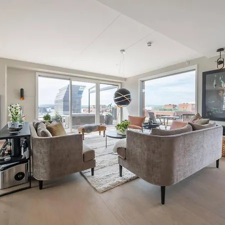 Appartement Luxury Penthouse In Oslo, Fjord View, Jacuzzi And Huge Terrasse Oslo