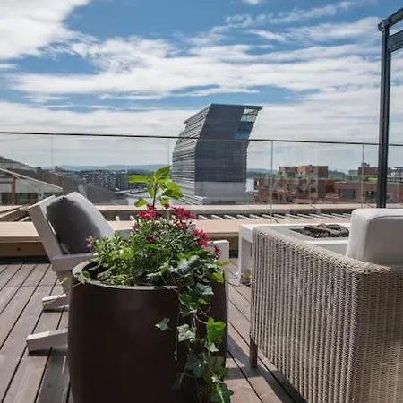 Appartement Luxury Penthouse In Oslo, Fjord View, Jacuzzi And Huge Terrasse Oslo