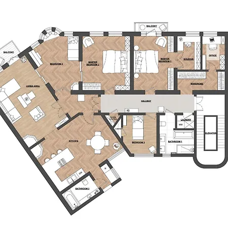 Ba61 - Lux 4 Bedrooms, 260 Sqm, 2 Balconies, Free Parking * Όσλο