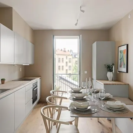 公寓 Dinbnb Grunerlokka I 3-bedroom With Balcony 奥斯陆