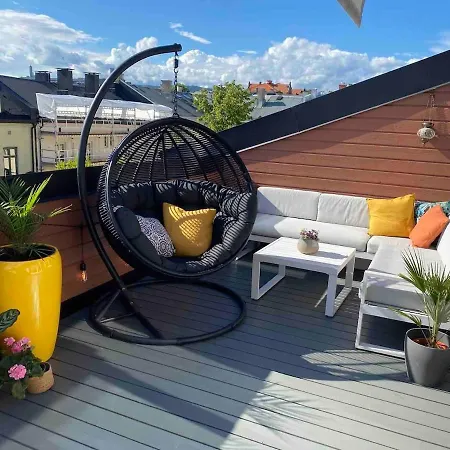 Stylish Gruenerlokka Penthouse With Rooftop Terrace Apartamento *