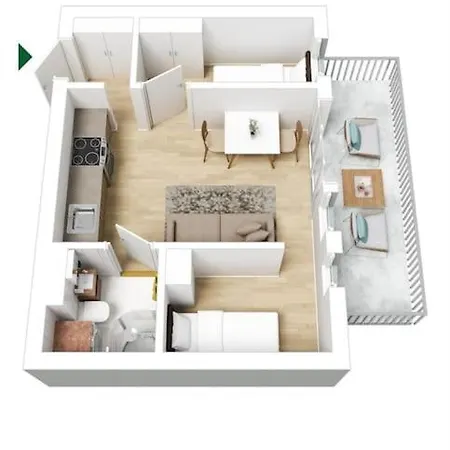 Tjuvholmen - Balcony With Seaview & 2 Bedrooms Appartement *