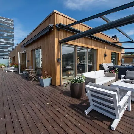Апартаменты Luxury Penthouse In Oslo, Fjord View, Jacuzzi And Huge Terrasse *