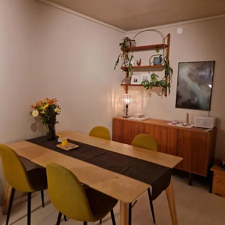 Apartman Balkong Med Utsikt Og Gratis Parkering I Garasje